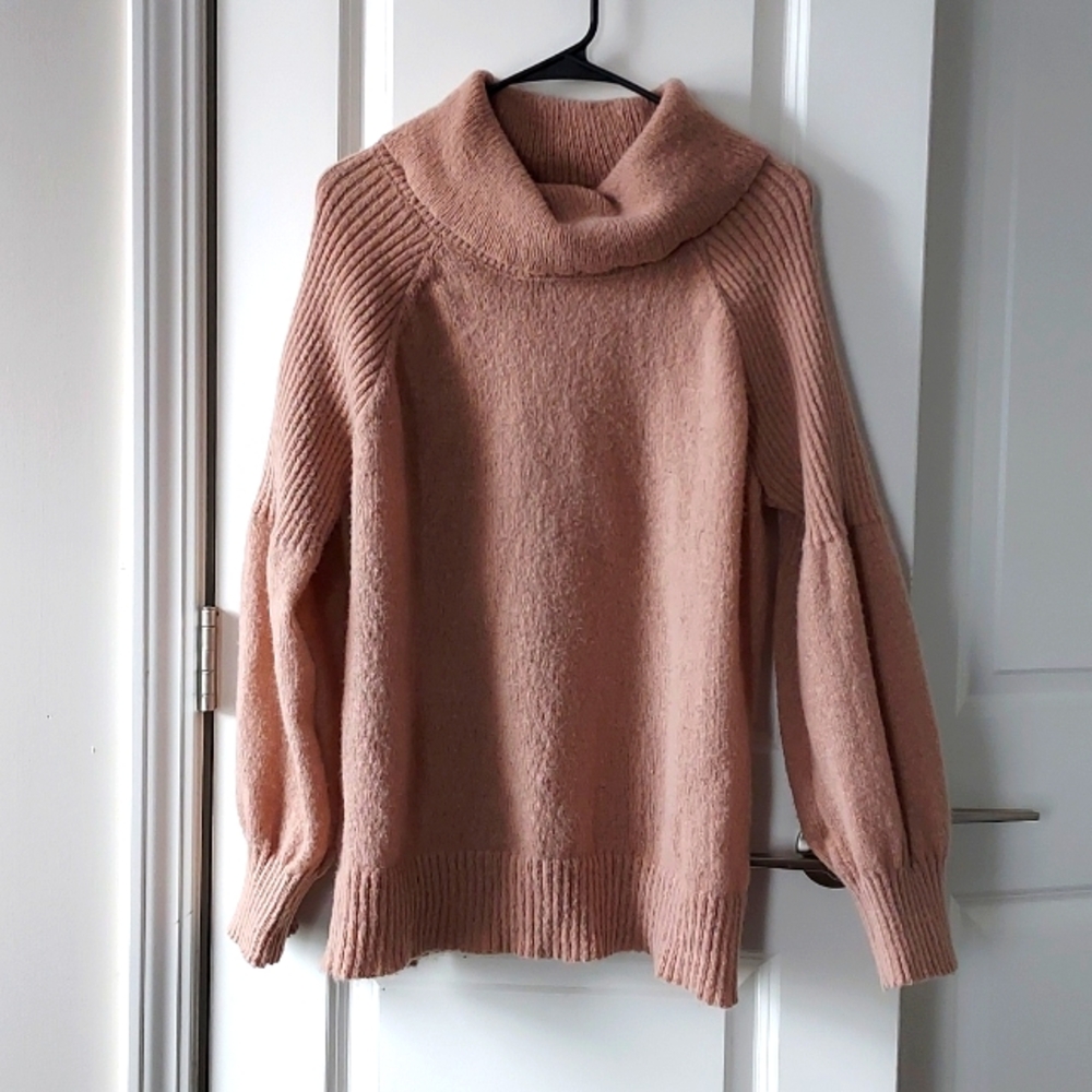 By Design long sleeve turtleneck sweater brown xl